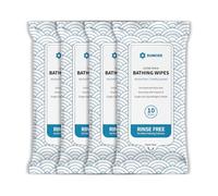 SUNKISS TrustPlus Salviette da Bagno con Aloe, Salviette Detergenti per il Corpo Extra Spesse 20 x 30 cm per Pelli Sensibili di Adulti, 40 Unità