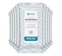SUNKISS TrustPlus Salviette da Bagno con Aloe, Salviette Detergenti per il Corpo Extra Spesse 20 x 30 cm per Pelli Sensibili di Adulti, 100 Unità