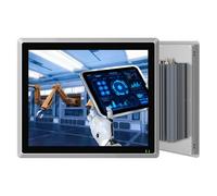 SunKol 10,4" Panel PC Industriale Senza ventola IP65 Touchscreen All-in-One | Windows 10 Pro Embedded Capacitivo Touch Computer,Auto Power-on,I7-7500U,8GB RAM,256GB SSD,LAN,HDMI,USB,HMI,Automazione