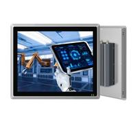 SunKol 15" Panel PC Industriale Senza ventola IP65 Touchscreen All-in-One | Windows 11 Pro Embedded Capacitivo Touch Computer,Auto Power-on,I5-10310U,8GB RAM,128GB SSD,LAN,HDMI,USB,HMI,Automazione