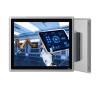 SunKol 17" Panel PC Industriale Senza ventola IP65 Touchscreen All-in-One | Windows 10 Pro Embedded Capacitivo Touch Computer,Auto Power-on,I7-7500U,16GB RAM,256GB SSD,LAN,HDMI,USB,HMI,Automazione