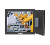 SunKol 19 inch Narrow Bezel Industrial Panel PC, Fanless Embedded Touchscreen, J6412, IP65 Front, VESA Mount for Warehouse, Logistics, Automation (No RAM&Storage&System)