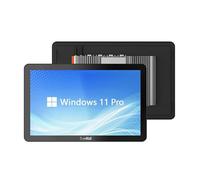 SunKol PC industriale senza ventola da 13,3",PC touch integrato 16:9 a 10 punti,computer all-in-one IP65,accensione automatica,per fabbriche,automazione,aziende (I7-1255U,senza RAM,storage e sistema)