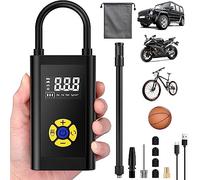 Sunlary Pompa Aria Portatile, Mini Compressore Aria Ricaricabile USB/LED Max 150PSI, Pompa Elettrica Per Bicicletta, Auto, Moto, Palla