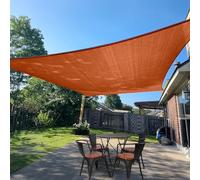 SUNLAX Tenda parasole, 2,4 x 3,4 m, rettangolare, in tessuto rosso, per esterni, patio, pergola, vele, parasole, blocco UV, coperture in tela