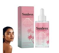 Sunless Tanning Drops to Drink - Gocce abbronzanti da consumare, ingredienti naturali, autoabbronzanti, per viso e corpo, rende la pelle liscia (1 pezzo)