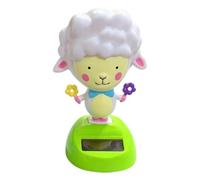 Sunlight Activated Lamb Bobble Figure Wiggling Ornament Desktop Display
