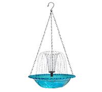 Sunlight Birdbath - Artistic Outdoor Bowl For Garden Birds | Decorative Fountain With Reflective Design & Shallow Water Basin For Hummingbirds Parrots Parakeets And Small Wild Birds On Patio Balcony