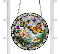 Sunlight Catcher Ornament, Acrylic Jigsaw Window Decor, Sturdy Romantic Colorful Style Rainbow Maker Design, 7.8 Inches Prism Light Catcher for Home Balcony Bedroom Decor