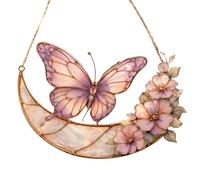 Sunlight Suncatcher, 2D Butterfly Ornament, Moonlight Hanging Piece, Decorative Crystal Catcher, for Backyard Patio Balcony Tree Window Living Room Bedroom Party Birthday Indoor Outdoor Aesthetic Use