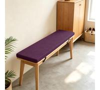 SUNLIMEI Cuscino Panca Sfoderabile con Lacci Antiscivolo 30x165cm Porpora | Sedile Per Mobili Da Interni Esterni Rivestimento Rimovibile Dimensioni Personalizzato Per Esterni Giardino Terrazza Cucina