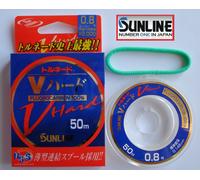 SUNLINE FLUOROCARBON V-Hard 50.3m50m.Super Pesca Linea 100% Invisibile Clear 1