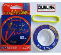 SUNLINE FLUOROCARBON V-Hard 50.3m50m.Super Pesca Linea 100% Invisibile Clear 1