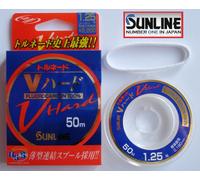SUNLINE FLUOROCARBON V-Hard 50.3m50m.Super Pesca Linea 100% Invisibile Clear 1