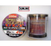 SUNLINE PE JIGGER ULT 4 Trecciata Jigging 1200m Linea da Pesca 35lb 0.235mm