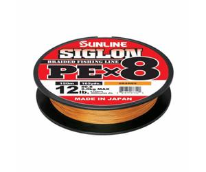 SUNLINE SALTWATER SIGLON PE X8 150 MT ORANGE - COLORE: ORANGE, Libbre (lb): 20, LINE (PE): 1.2, LUNGHEZZA: 150 MT