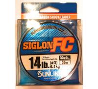 Sunline Siglon - Filo in fluorocarbonio trasparente, 0,310 mm, 50 m, 6,10 kg