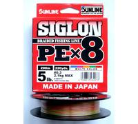 SUNLINE SIGLON PE X8 200m Braided Fishing Line Multicolor Giappone