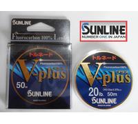 SUNLINE Tornado V-plus 55yrd.50m.Fluorocarbon 100% Invisibile Clear Pesca Linea