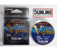 SUNLINE Tornado V-plus 55yrd.50m.Fluorocarbon 100% Invisibile Clear Pesca Linea