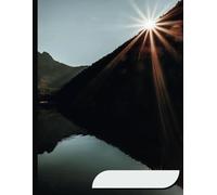 Sunlit Mountain Lake College Ruled Notebook - 8.5x11 - 120 Pages: Lined Writing Notebook for School, Work, and Journaling