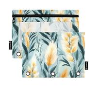 Sunlit Reeds in The Enchanted Safari Astuccio in plastica per raccoglitori a 3 anelli, impermeabile, per accessori di cancelleria per studenti