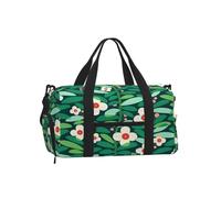 SunlitRoses - Borsa sportiva da palestra, con scomparto per scarpe, in | Borsa resistente all'acqua della palestra di sport del poliestere con il compartimento della scarpa e la manica dei bagagli