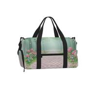 SunlitRoses - Borsa sportiva da palestra, con scomparto per scarpe, in | Borsa resistente all'acqua della palestra di sport del poliestere con il compartimento della scarpa e la manica dei bagagli