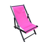 Sunlounger pieghevole spiaggia da sole sedia reclinabile regolabile per il giardino del ponte della piscina D 128 * 58cm