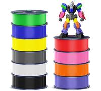 SUNLU 10KG PETG Filament, Durata e Flessibilità Insuperabili, Filamento per Stampante 3D, 1kg per Bobina, 10 Rotoli, Nero+Bianco+Grigio+Rosso+Blu Klein+Giallo+Verde+Arancione Sole+Lavanda Viola+Rosa