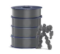 SUNLU 4KG PETG Filament 1,75 mm, Pacchetto di Dilamento per Stampante 3D, Resistenza Migliorata e Alta Resistenza Agli Urti, Filamento per Stampa 3D, 1 kg per Bobina, 4 Rotoli, petg Grigio