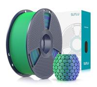 SUNLU Bicolore Filamento PLA Opaco 1.75mm, Filamento PLA per Stampanti 3D Matte con Sfumatura a 2 Colori, Precisione Dimensionale +/- 0.02mm, Filament PLA Bobina da 1kg (Viola Verde)