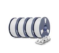 SUNLU Bundle 4KG Filamento Rapido PLA Plus 2.0, Filamento PLA+ Alta Velocità 30-600mm/s per Stampante 3D 1.75mm ±0.02 mm, Bobina Riusabile 1kg, 4 Bobine in Totale (4x Bianco)