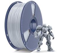 SUNLU Filamento ABS da 1,75 mm, filamento per stampante 3D ad alta resistenza, resistenza alle alte temperature, filamento per stampa 3D da 1,75 mm, bobina da 1 kg, colore argento ABS