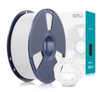 SUNLU Filamento PLA+ 1.75 mm per Stampante 3D e Penne 3D, Filamento PLA Plus 1KG,Neatly Wound, Precisione di Tolleranza del Filamento +/- 0.02 mm (Bianco)