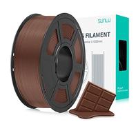 SUNLU Filamento PL 1.75mm per Stampante 3D e Penne 3D, Filamento PLA Plus 1KG,Neatly Wound, Buona tenacità, Precisione di Tolleranza del Filamento +/- 0.02mm,Cioccolato