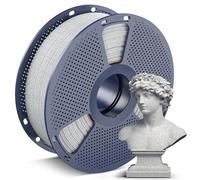 SUNLU Filamento PLA Marmo ad Alta Velocità 1.75mm, Filamento per Stampante 3D PLA ad Alta Velocità da 600 mm/s, Texture Naturale Simile al Marmo, Stampa Liscia, 1kg Grigio Chiaro Marmo