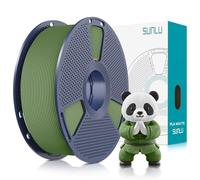 SUNLU Filamento PLA Opaco1.75 mm, Filamento per Stampante 3D con Superficie Opaca, Neatly Wound Filamento, Facile da Usare, 1KG Bobina di Filamento PLA per Stampanti FDM 3D, Matte Verde oliva
