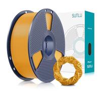 SUNLU - Filamento PLA Plus per Stampante 3D, 1,75 mm, Bobina da 1 kg, Precisione Dimensionale +/- 0,02 mm, Colore: Oro, per la Maggior Parte delle Stampanti 3D FDM