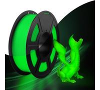 SUNLU Glow PLA filamento per stampanti 3D bobina ordinata da 1.75mm con precisione dimensionale di +/-0.02mm, compatibile con la maggior parte delle stampanti 3D, bobina da 1kg(PLA Verde, Glow Verde)