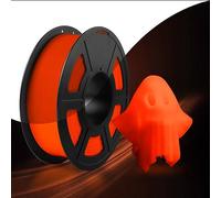 SUNLU Glow PLA filamento per stampanti 3D bobina ordinata da 1.75mm con precisione dimensionale di +/-0.02mm, compatibile con la maggior parte delle stampanti 3D, bobina da 1kg(PLA Rosso, Glow Rosso)