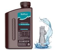 SUNLU Lavabile ad Acqua ABS 3D Stampante Resina 2KG, Combina Resistenza ABS e Facile Lavaggio, UV 405nm ad Alta Precisione, 2000G Grigio