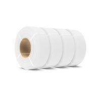 SUNLU Matt PLA Refill Filamento 1.75mm 4KG, Senza Bobina PLA Filamento Matt Bianco con Superficie Opaca, Compatibile con Bambu Lab e SUNLU 2025 Nuove Bobine, 4 Rulli 1KG/Rullo