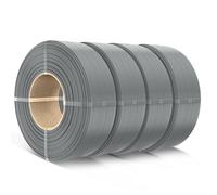 SUNLU PLA filamento refill 1,75mm,per Bamboo e filamento per stampante 3D SUNLU PLA di terza generazione, bobine riutilizzabili,1 kg per bobina, confezione da 4, 4 Grigio