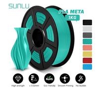 SUNLU PLA Meta 3D Filament Printing 1KG 1.75MM High translation Better For Fast Printing eco-friendly Artwork Design risparmia energia