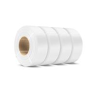 SUNLU PL Refill Filamento 1.75mm 4KG, Senza Bobina Filamento PLA Plus Bianco, Neatly Wound, Compatibile con Bambu Lab e SUNLU 2025 Nuove Bobine, 4 Rulli 1KG/Rullo
