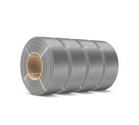 SUNLU PL Refill Filamento 1.75mm 4KG, Senza Bobina Filamento PLA Plus Grigio, Neatly Wound, Compatibile con Bambu Lab e SUNLU 2025 Nuove Bobine, 4 Rulli 1KG/Rullo