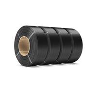 SUNLU PL Refill Filamento 1.75mm 4KG, Senza Bobina Filamento PLA Plus Nero, Neatly Wound, Compatibile con Bambu Lab e SUNLU 2025 Nuove Bobine, 4 Rulli 1KG/Rullo