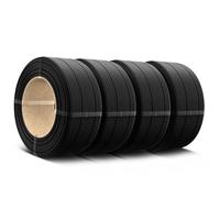 SUNLU PLA refill filamento 1,75mm,per Bamboo e filamento per stampante 3D SUNLU PLA di terza generazione, bobine riutilizzabili, 0,5 kg per bobina, confezione da 4,4 Nero
