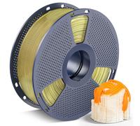 SUNLU PVA Filamento 1KG, 1,75mm Filamento Supporto Idrosolubile per Stampanti 3D +/-0.03mm, Compatibile con PLA, PETG, ABS, ASA, Giallo Trasparente